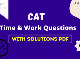Time and Work Questions for CAT