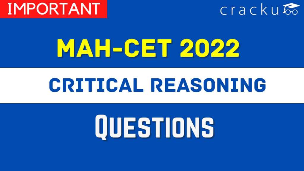 Critical Reasoning Questions For MAH MBA CET [PDF] - Cracku