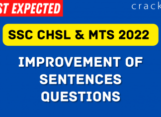 Sentence Improvement Questions PDF