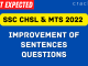 Sentence Improvement Questions PDF