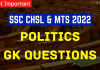 Politics Questions PDF