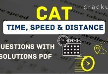 Time, Speed & Distance Questions PDF
