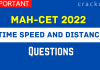Time Speed and Distance Questions