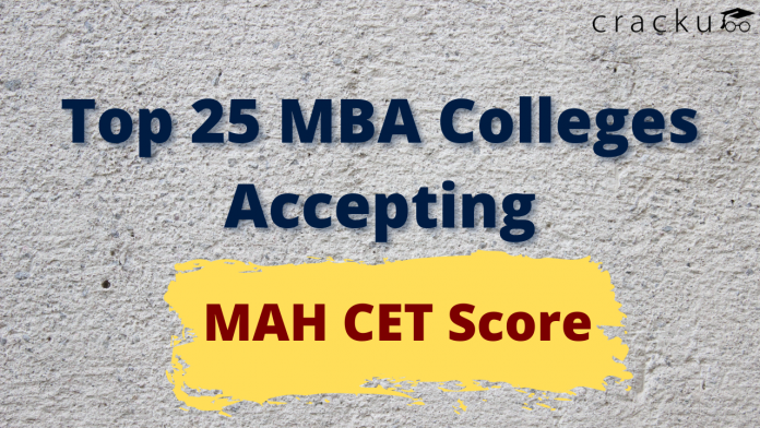 colleges accepting MAH CET score for MBA