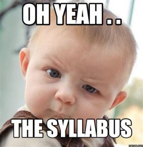 Go through the syllabus