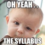 Go through the syllabus