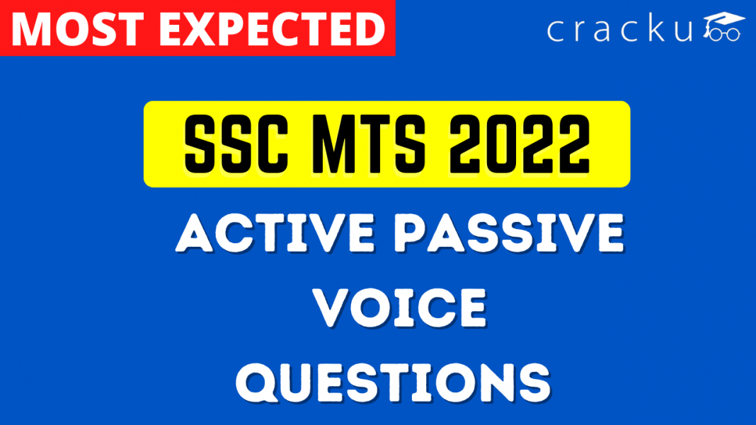 SSC MTS Active Passive Voice Questions - Cracku