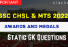 _Awards and Medals Questions