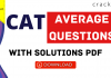 CAT Average Questions