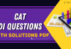 CAT DI Questions With Solutions PDF 2022