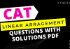 CAT Linear arragement Questions PDF