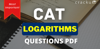 CAT Logarithms Questions PDF