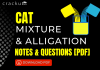CAT Mixture & Alligation Questions and Notes