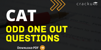 CAT Odd One Out Questions PDF