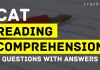 CAT Reading Comprehension Questions PDF