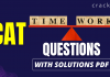 CAT TIme & Work Questions PDF