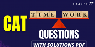 CAT TIme & Work Questions PDF