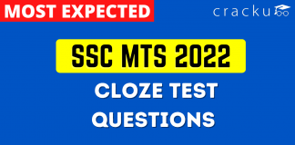 SSC MTS Cloze Test Questions