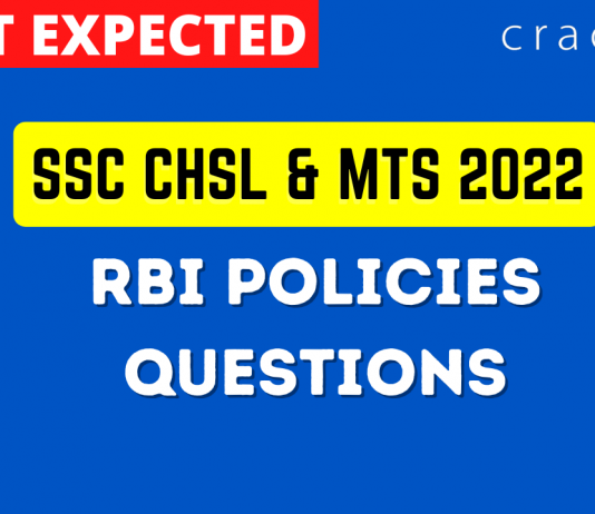 RBI Policies Questions