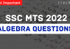 SSC MTS ALGEBRA Questions PDF