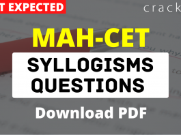 MAH MBA CET Syllogisms Questions PDF