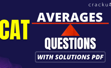 CAT AVERAGES Questions PDF