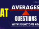 CAT AVERAGES Questions PDF