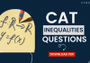CAT Inequalities Questions PDF