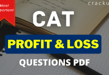 CAT Profit and Loss Questions PDF