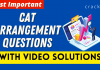 CAT Arrangement Questions PDF