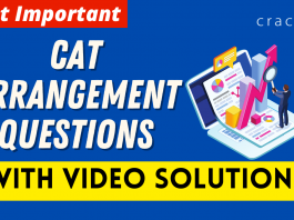 CAT Arrangement Questions PDF