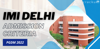 IMI New Delhi MBA Admission Criteria 2022