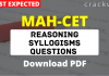 Reasoning Syllogisms Questions