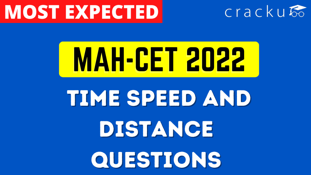 MAH-CET Time Speed and Distance Questions PDF - Cracku