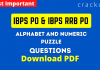 _ Alphabet and Numeric Puzzles Questions