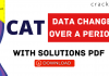 CAT Data Change Over a Period Questions PDF