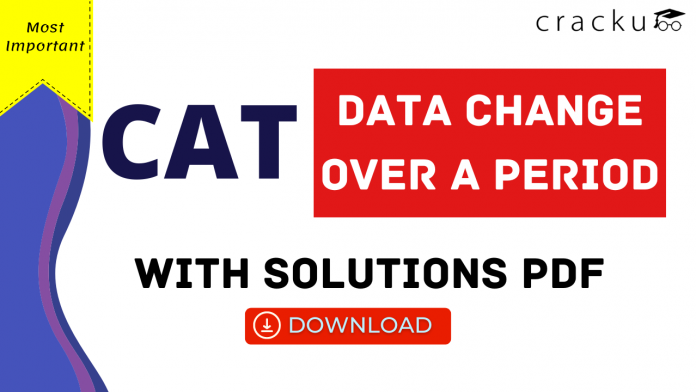 CAT Data Change Over a Period Questions PDF