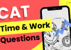 CAT Time and Work Questions PDF