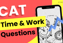 CAT Time and Work Questions PDF