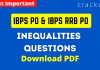 _ Inequalities Questions