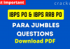 _ Para Jumbles Questions