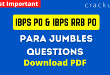 _ Para Jumbles Questions