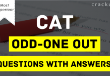 odd one out questions for cat exam