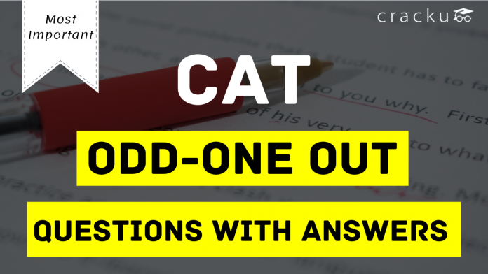 odd one out questions for cat exam