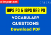 _ Vocabulary Questions