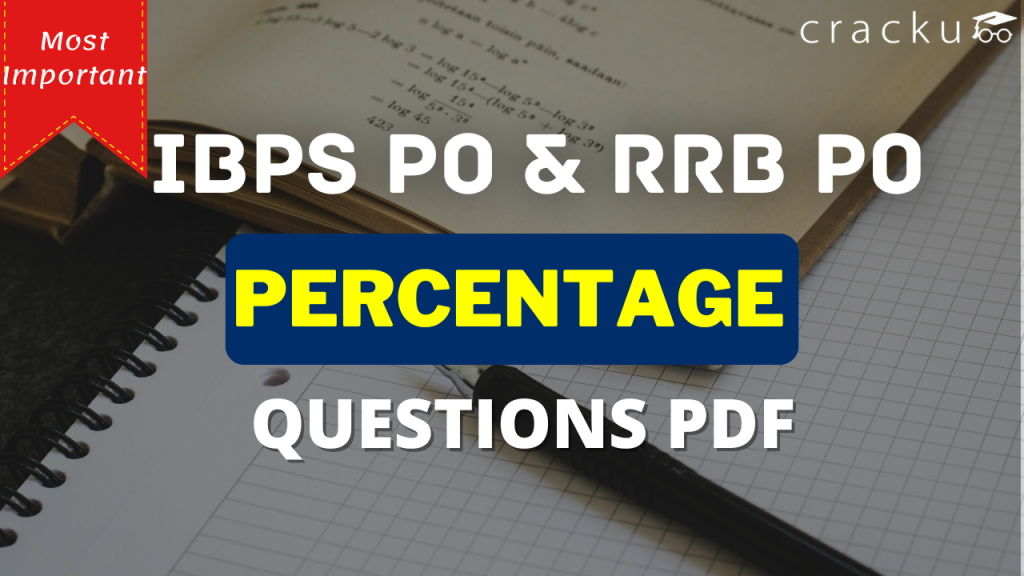 IBPS PO and IBPS RRB PO Prelims Percentage Questions PDF - Cracku
