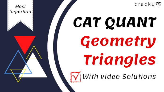 CAT Geometry Triangles Questions PDF