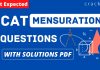 CAT Mensuration Questions PDF