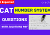 CAT Number System Questions PDF