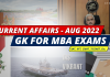 GK for MBA Entrance Exams 2022